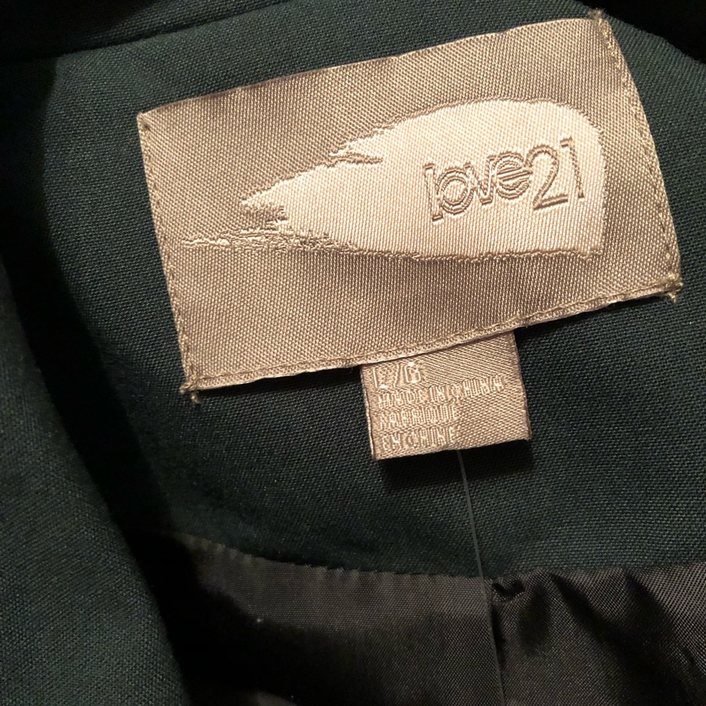 Forever 21 Hunter Green Blazer - Picture 3 of 3